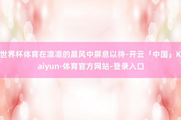 世界杯体育在凛凛的晨风中屏息以待-开云「中国」Kaiyun·体育官方网站-登录入口